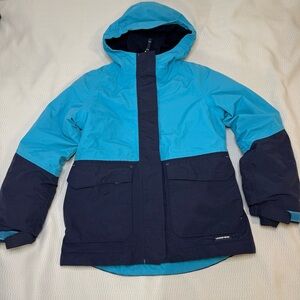 Lends Ens Fleece Lined Ski Jacket Kids 7/8 Hooded Waterproof Windproof Antistat